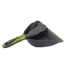 Dustpan and Brush Set - Sweeping Equipment with Ergonomic Handle, Durable Non-Scratch Angled Bristles for Corner